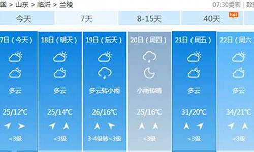 兰陵天气预报一周天气_兰陵天气预报一周天